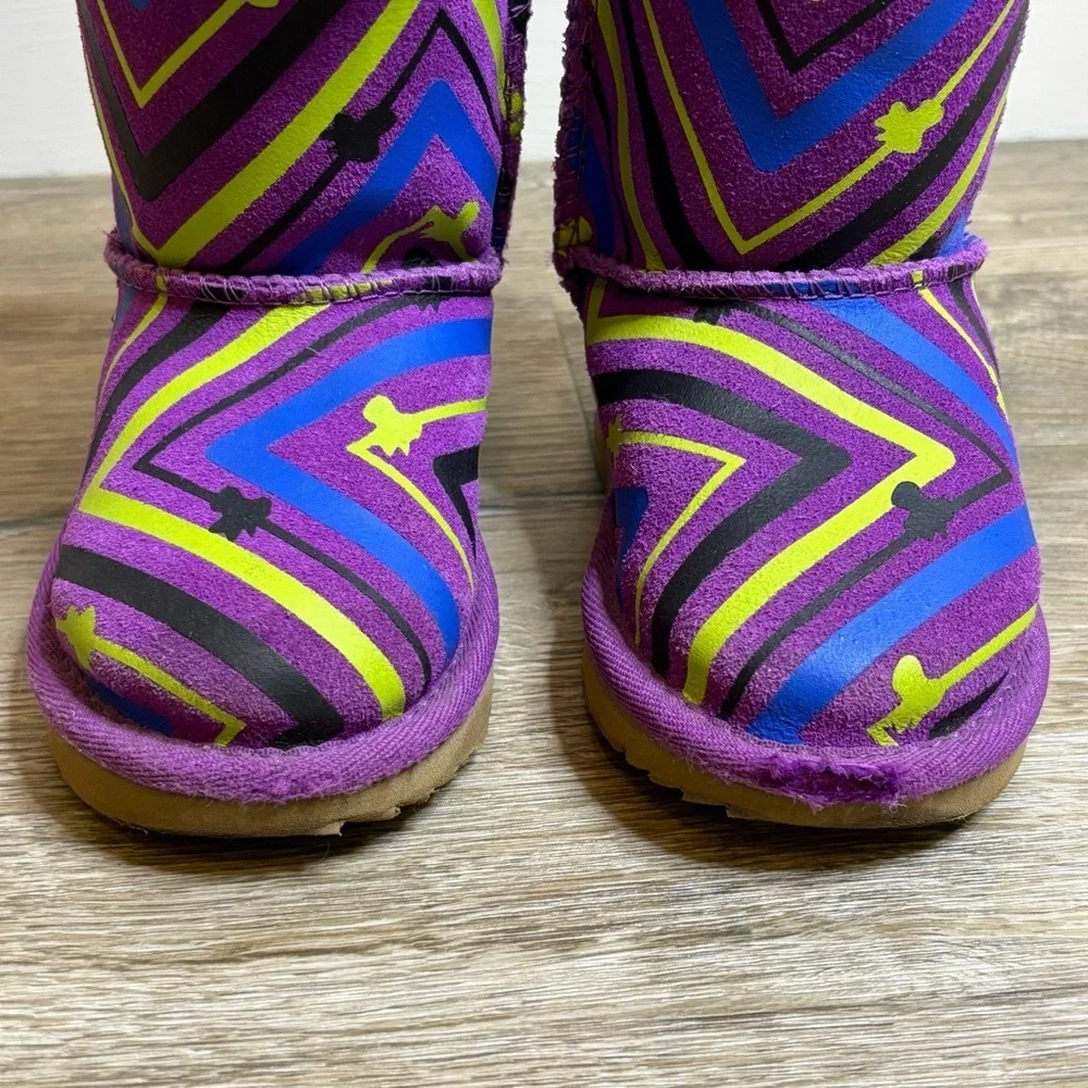 UGG Bailey Bow II Galactic Print Boots Toddler Girls Size 7